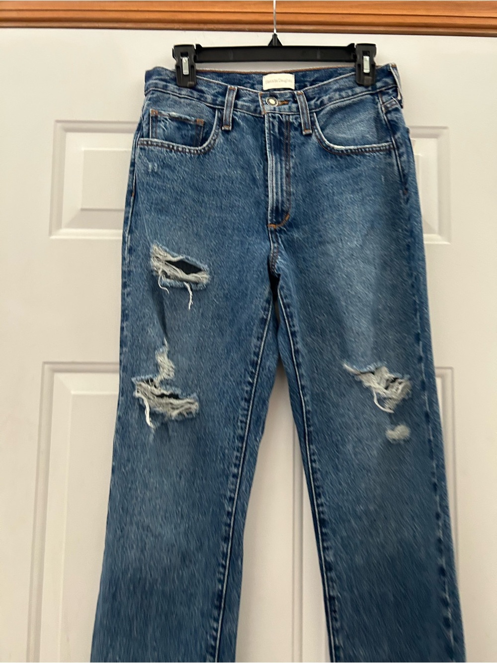Favorite Daughter Distressed The Tommy Low Slung long straight jeans - Boston - Picture 6 of 11